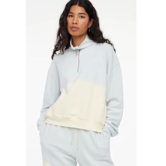 Anthropologie Lacausa Womens Cosmo 3/4 Zip Up Small - Picture 2 of 16